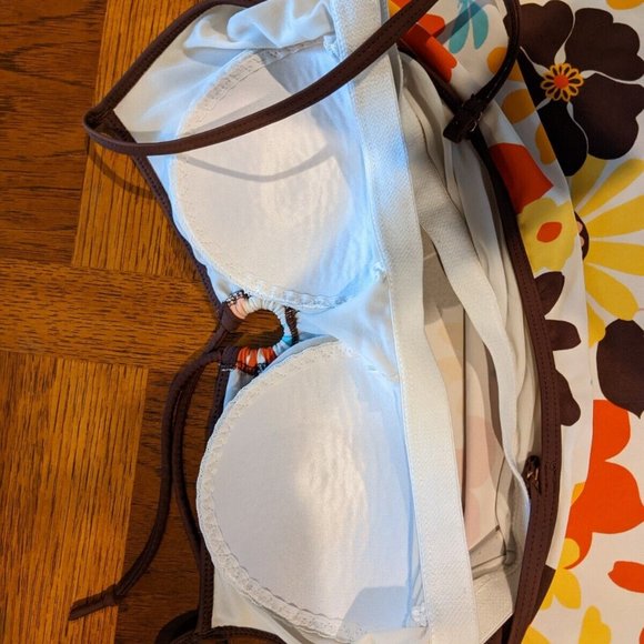 Women's Two Piece Swimsuit Multicolored Size 16 - Picture 3 of 4